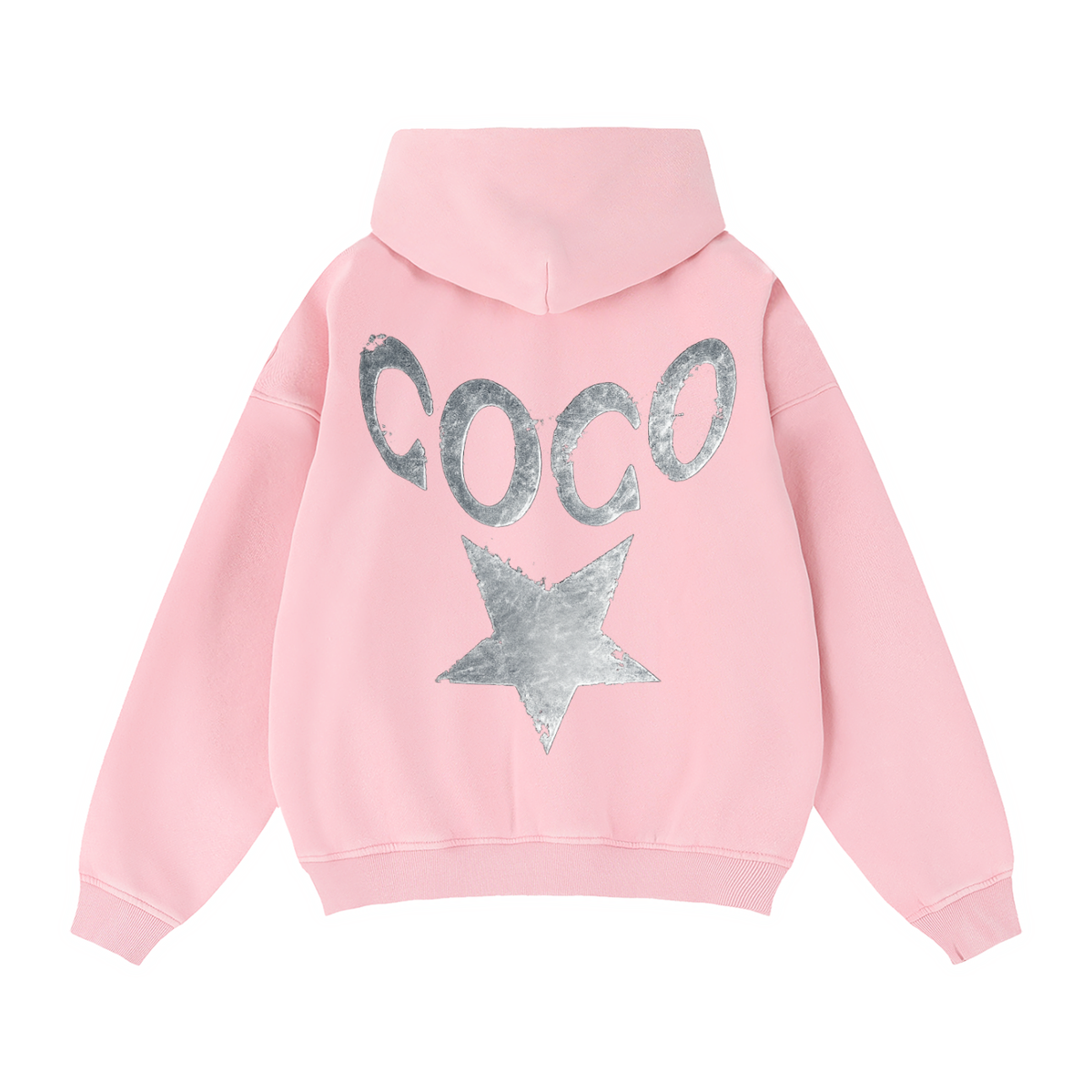 Zip-Through Boxy Fleece Hoodie