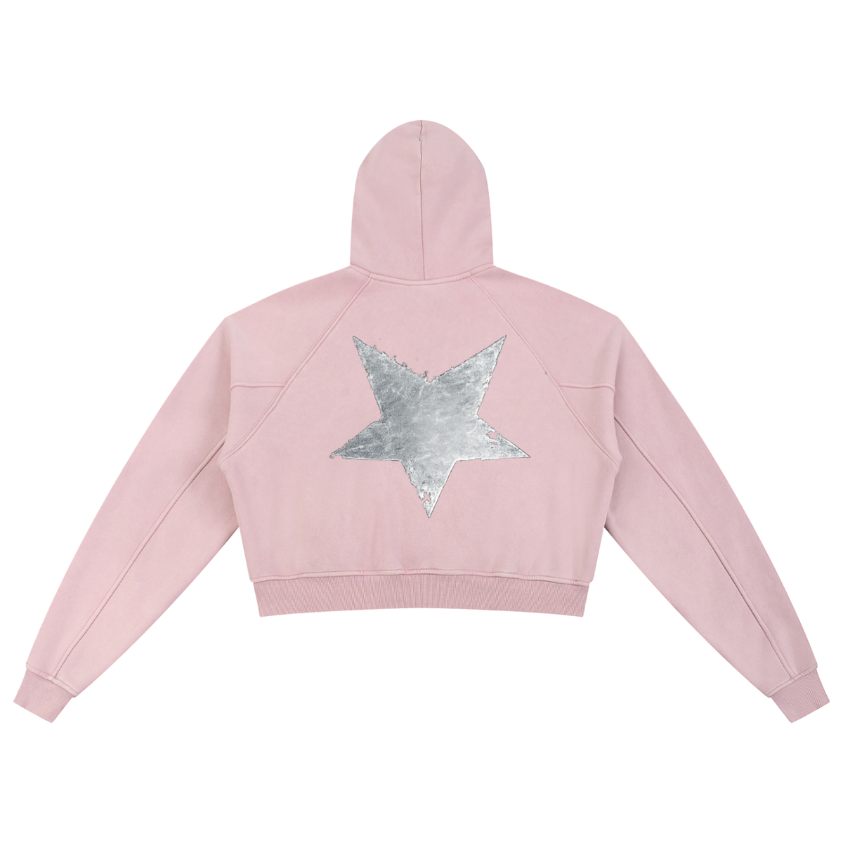 Snow Washed Cropped Hoodie