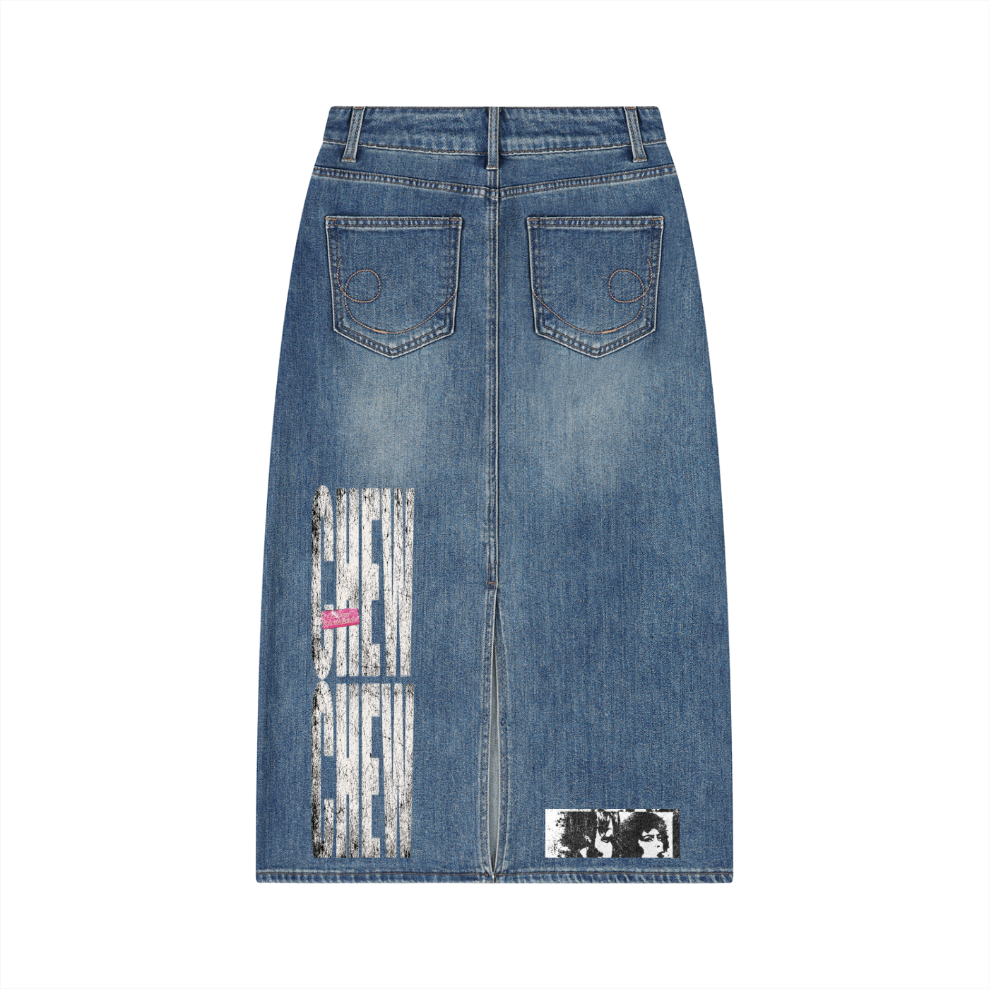 CHEW Archive Denim Maxi Skirt