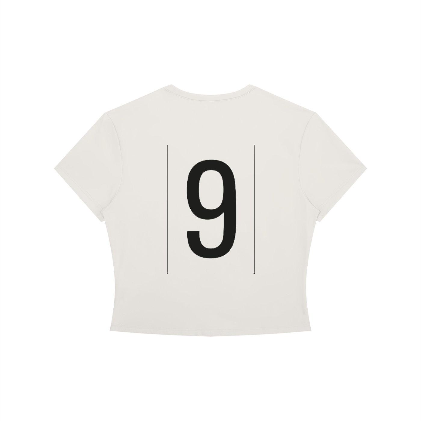 Watching Baby Crewneck Crop Tee - Light Gray