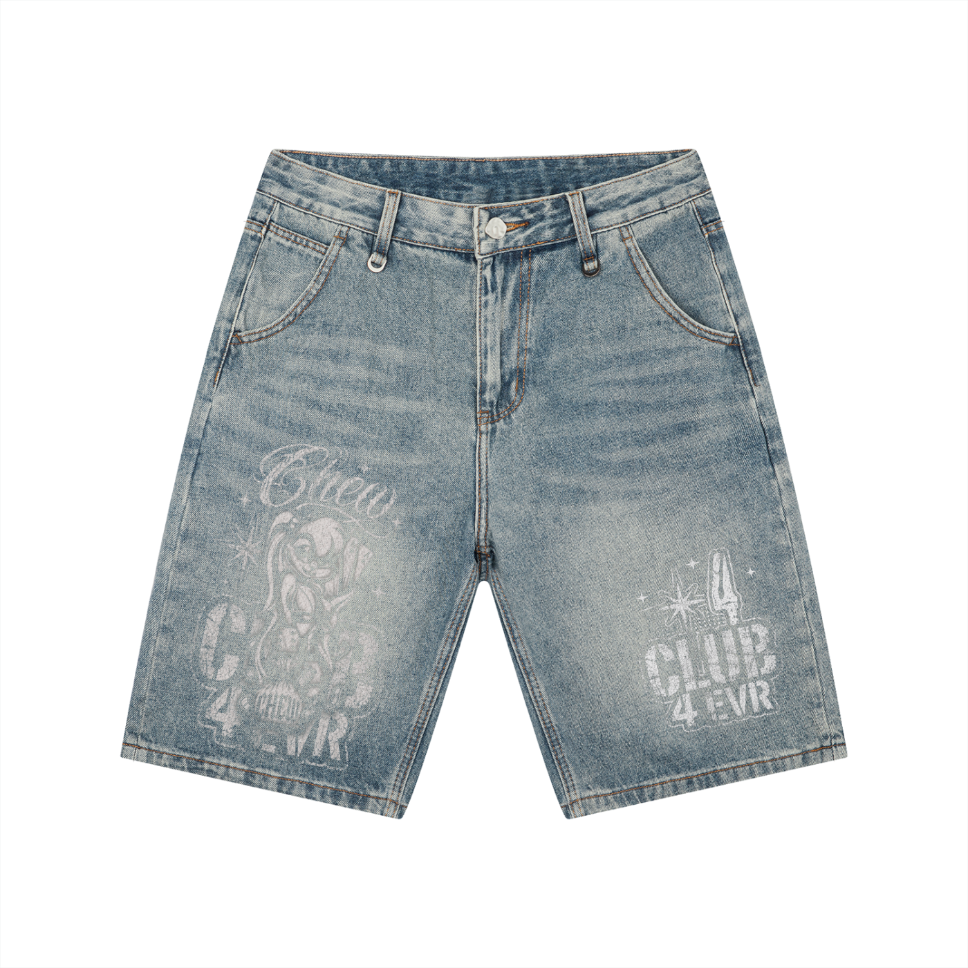 Club 4EVR Denim Shorts
