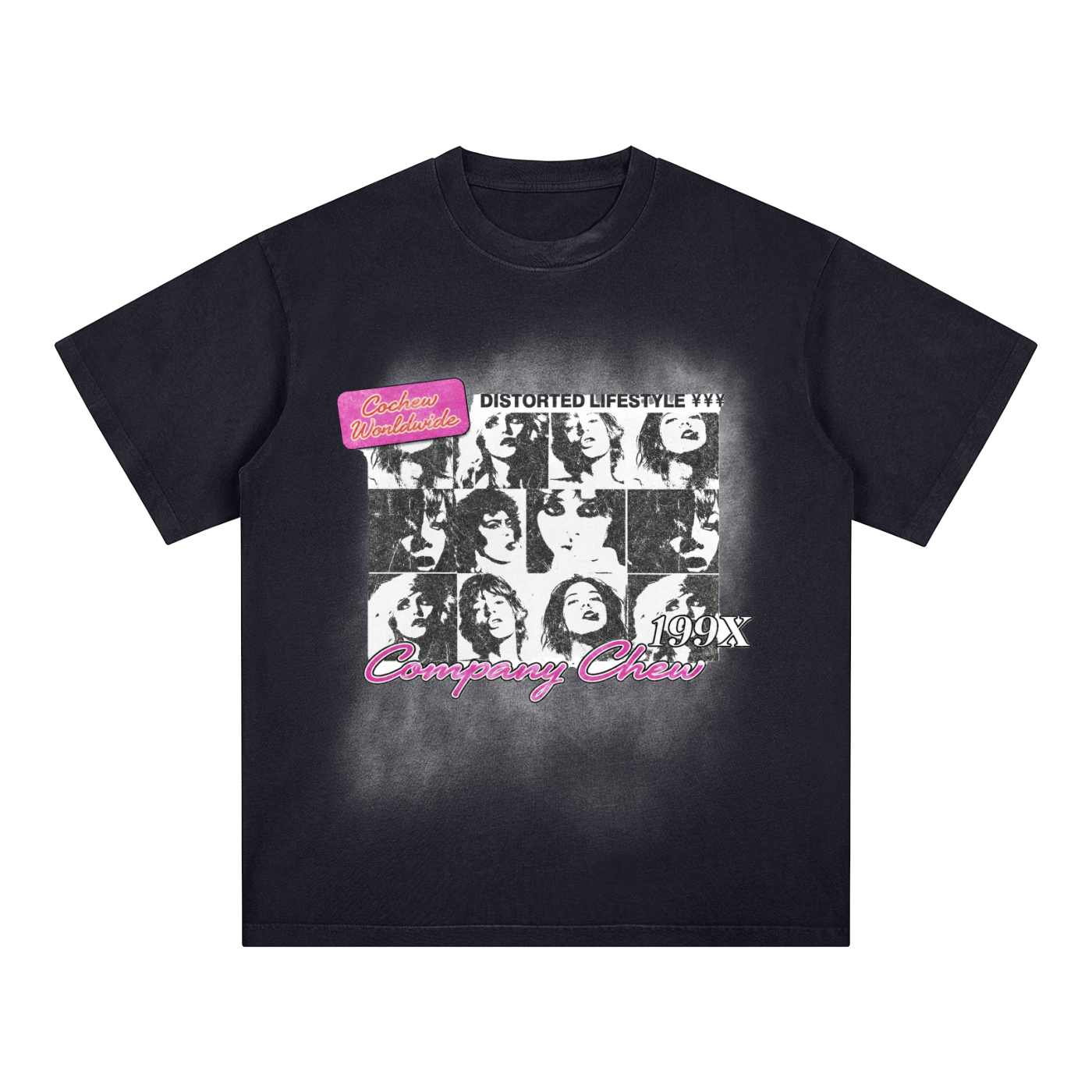 COCHEW Distorted Tee - Vintage Black