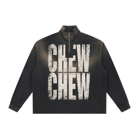 CHEW CHEW Quarter Zip -     Charcoal