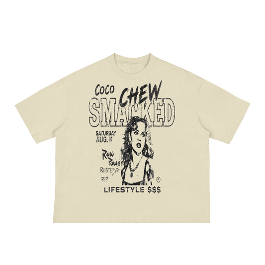 SMACKED Loose Boxy Tee - Bone