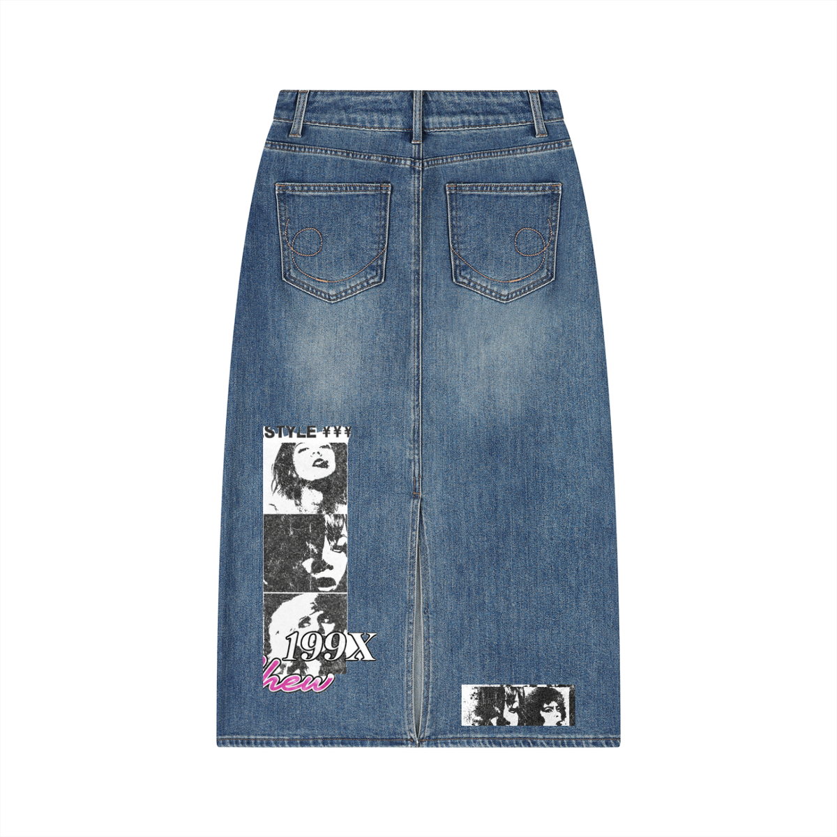COCHEW Archive Denim Maxi Skirt
