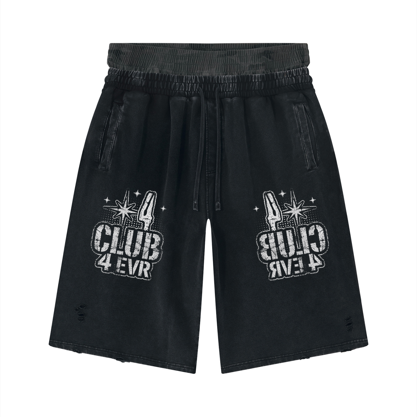 CHEW CLUB 4EVR TRACK SHORTS