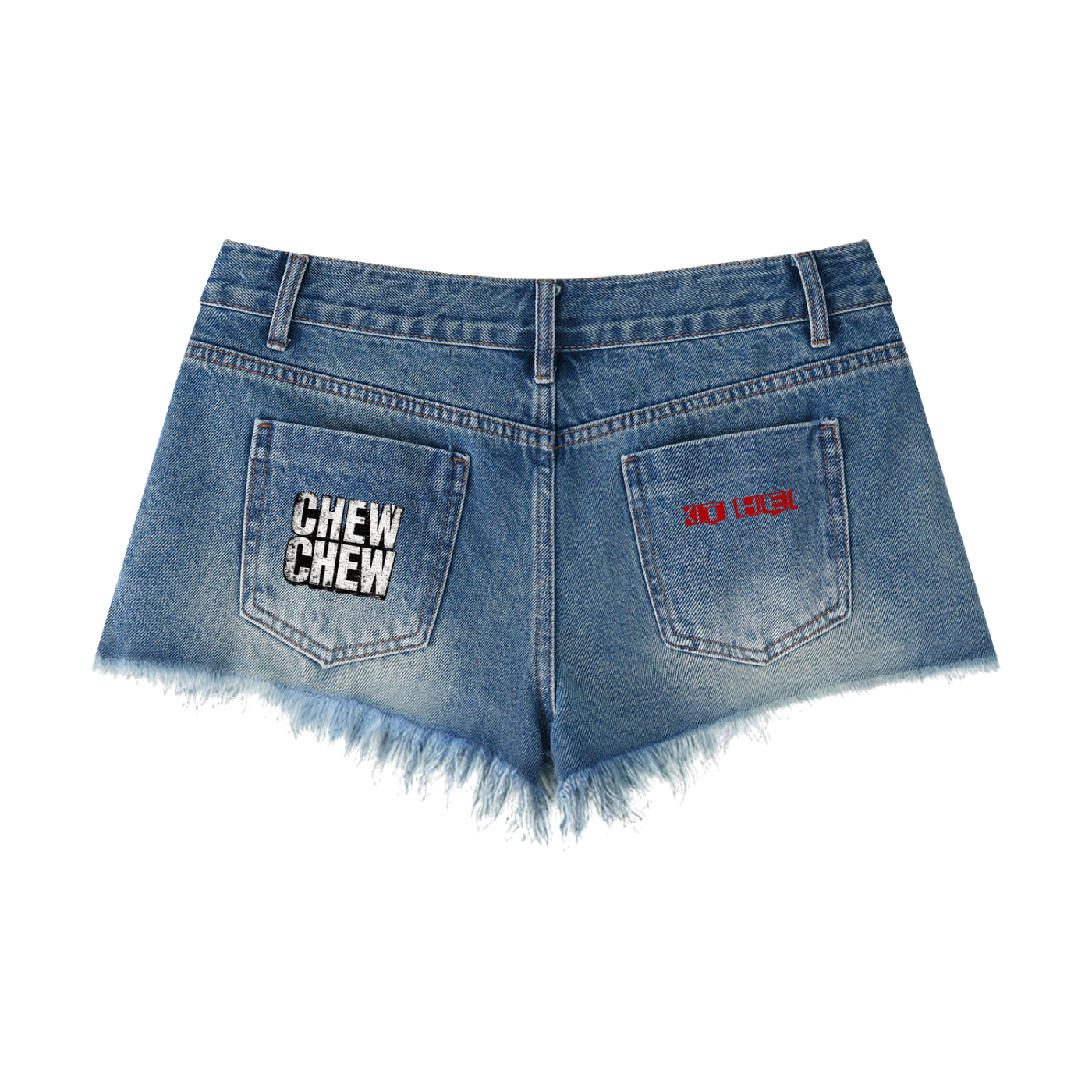 CHEW RASPBERRY Shorts – Vintage Blue