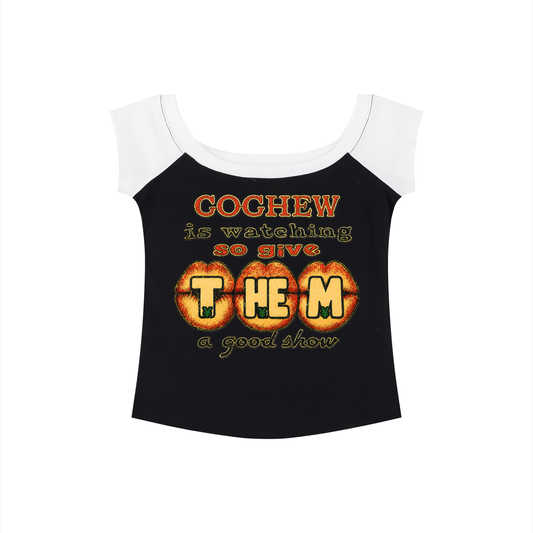 Watching Baby Tee – Black/White