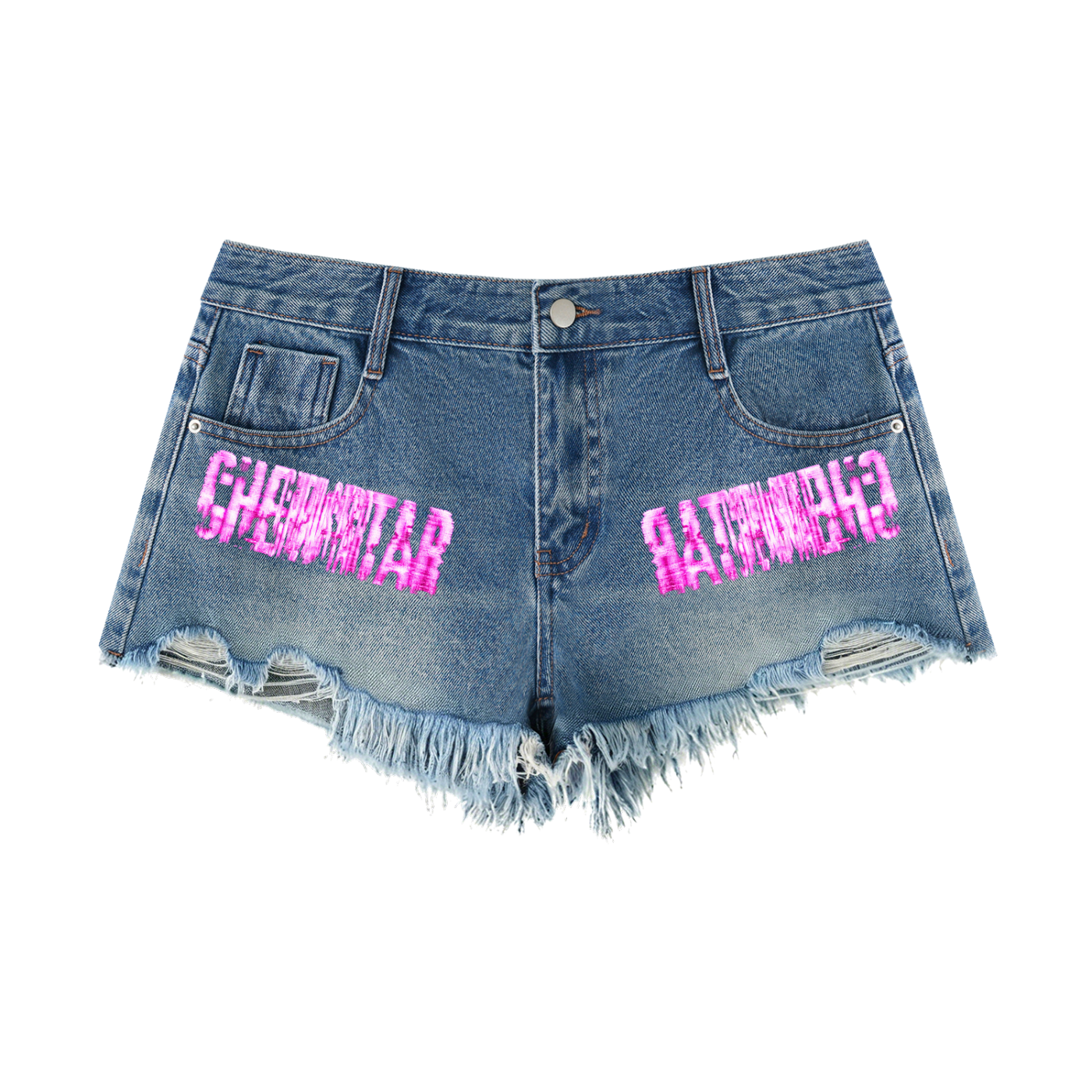 CHEW RASPBERRY Shorts – Vintage Blue
