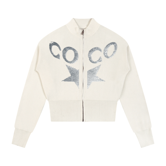 COCHEW Coco Star Zip Cardigan