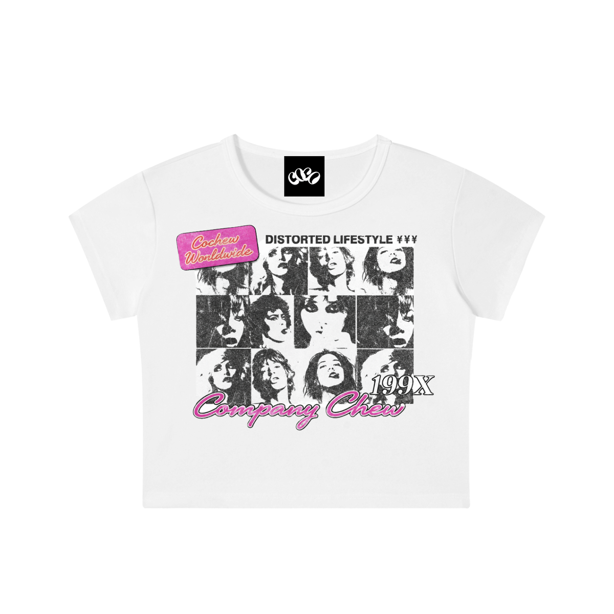 DISTORTED Crop Tee
