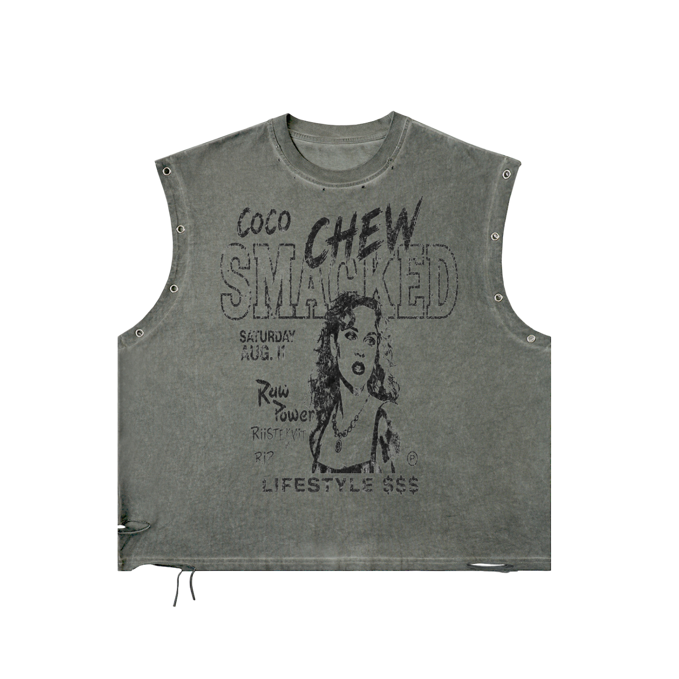 SMACKED Tank - Ash Stone
